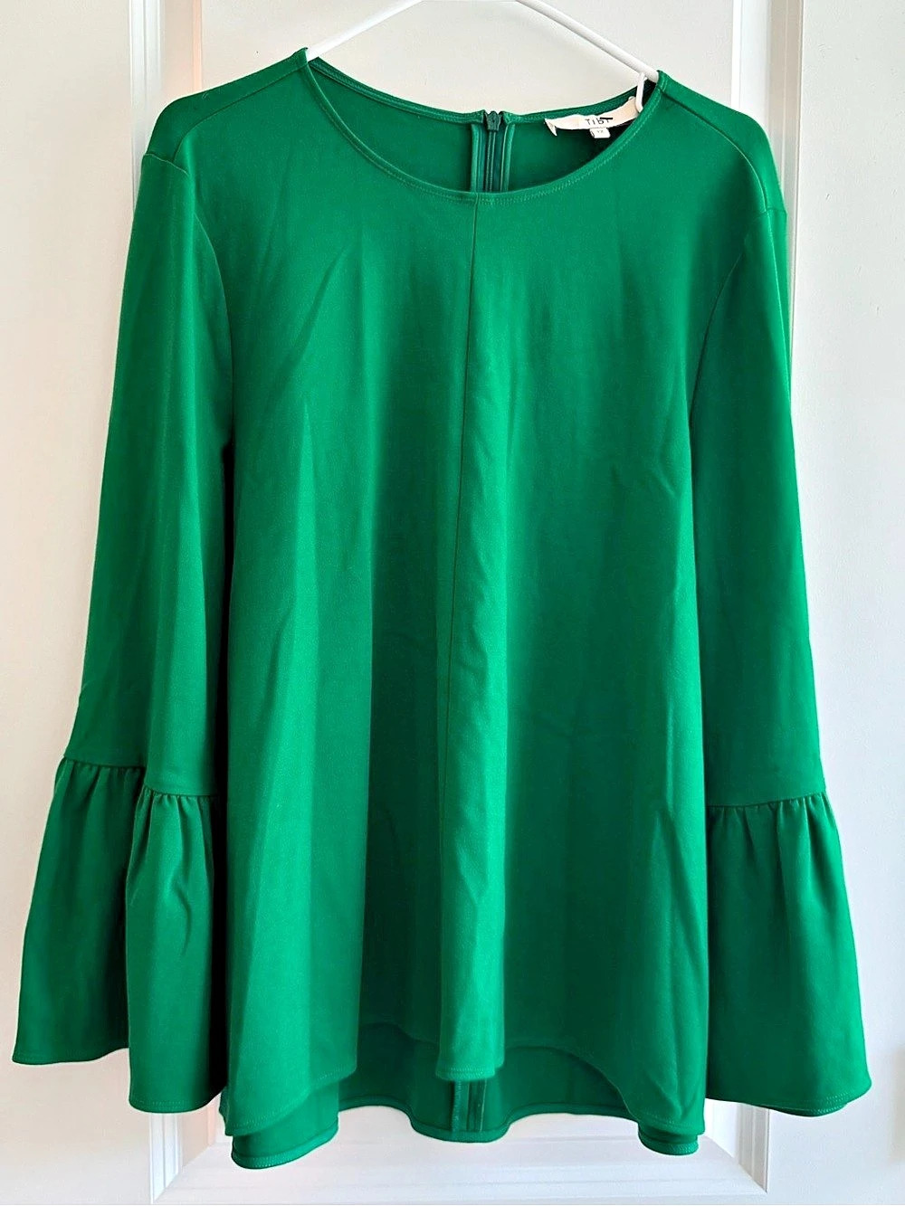 Tibi Kelly Green Blouse